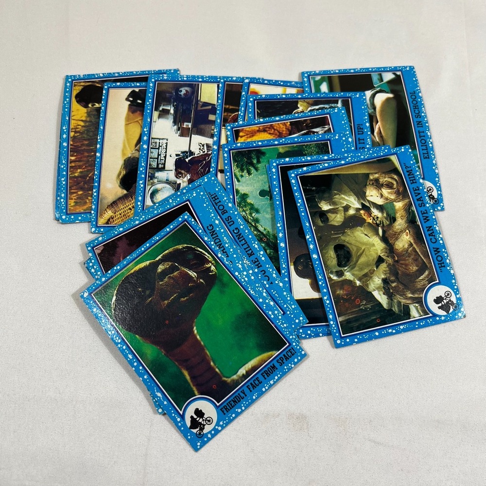 1982‎ Topps ET The Extra Terrestrial Vintage Trading Card Lot 19 Cards 80s Movie